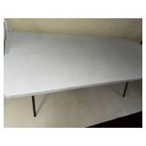 Lifetime Folding Banquet Table Plastic Top 6 Ft Utility Table Good