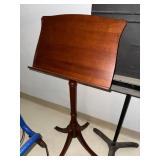 Manhasset Metal & Wood Floor Music Stands Pair Tripod Base Good