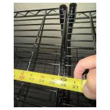 Pair of Chrome Wire Shelving Units 3 Tier Utility Storage Racks 36x18x37
