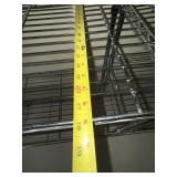 Pair of Chrome Wire Shelving Units 3 Tier Utility Storage Racks 36x18x37