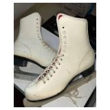 Christian Pro-130 Wood Hockey Stick, Riedell 81 Skates and Figure Skating Lot