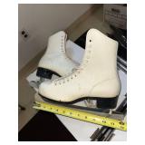 Christian Pro-130 Wood Hockey Stick, Riedell 81 Skates and Figure Skating Lot