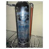 Elkhart Brass Fire Extinguisher Table Lamp Chrome Vintage Decor