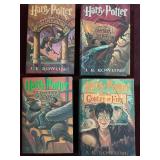 J.K. Rowling Harry Potter 4 Book Hardcover Set w/ Dust Jackets
