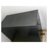Black Metal 2 Drawer Vertical File Cabinet Office Storage Good