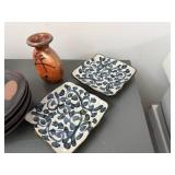 Mixed Studio Pottery Ceramic Decor Lot Bowls Plates Vase Bells Stone