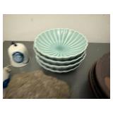 Mixed Studio Pottery Ceramic Decor Lot Bowls Plates Vase Bells Stone