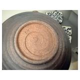 Mixed Studio Pottery Ceramic Decor Lot Bowls Plates Vase Bells Stone