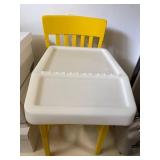 White Plastic Storage Container Bin with Hinged Cover Lid Utility Tote