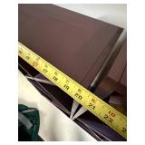 Modular Wine Rack Shelf Set Burgundy Wood Laminate 42in Wide Good