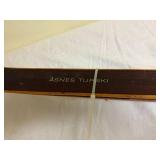 Ãsnes Turski Vintage Wood Ski w/ Metal Binding Norway 47in Decor