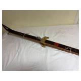 Ãsnes Turski Vintage Wood Ski w/ Metal Binding Norway 47in Decor