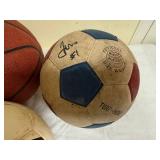 Spalding Adidas Soccer Balls Basketball Rawlings Baseball Lot 4
