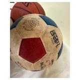 Spalding Adidas Soccer Balls Basketball Rawlings Baseball Lot 4