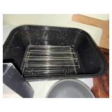 Kitchenware Lot Lodge Cast Iron Screwpull Roaster Board Pans