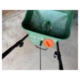 Scotts Walk-Behind Broadcast Lawn Spreader Green Orange Good Cond