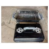 Weber Go-Anywhere Portable Charcoal Grill Black Folding Legs