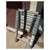 12.5 Ft Aluminum Telescoping Extension Ladder Type II 225 lb Capacity