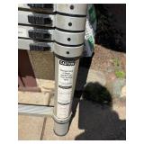 12.5 Ft Aluminum Telescoping Extension Ladder Type II 225 lb Capacity