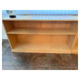 Unpainted Wooden Bookcase Shelf Unit 48 X 12 X 26 in