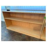 Unpainted Wooden Bookcase Shelf Unit 48 X 12 X 26 in