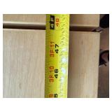 Unpainted Wooden Bookcase Shelf Unit 48 X 12 X 26 in