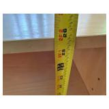 Unpainted Wooden Bookcase Shelf Unit 48 X 12 X 26 in