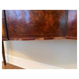 Mahogany Console Table With Glass Top