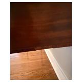 Mahogany Console Table With Glass Top
