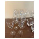 Assorted Clear Glass Drinkware Mixed Lot