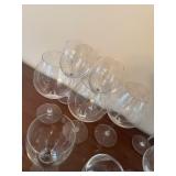 Assorted Clear Glass Drinkware Mixed Lot