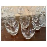 Assorted Clear Glass Drinkware Mixed Lot