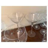 Assorted Clear Glass Drinkware Mixed Lot