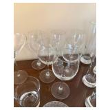 Assorted Clear Glass Drinkware Mixed Lot