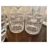 Assorted Clear Glass Drinkware Mixed Lot