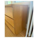 Maple Six-Drawer Dresser 63" W X 19" D X 30" H