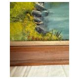 F. Burca Framed Landscape Painting