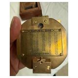 Ross London Brinton Compass in Wood Case