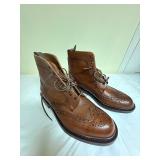 New Orvis Leather Wingtip Boots, Mens Size 9.5