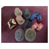 Filson, Hanna Hats & Irish Tweed Hat Mixed Lot With Gloves