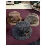 Filson, Hanna Hats & Irish Tweed Hat Mixed Lot With Gloves