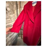 Pendleton Red Wool Coat Size 8