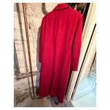 Pendleton Red Wool Coat Size 8