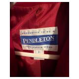 Pendleton Red Wool Coat Size 8