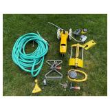 Nelson Traveling Sprinklers, Timers & Hose Mixed Lot
