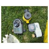 Nelson Traveling Sprinklers, Timers & Hose Mixed Lot