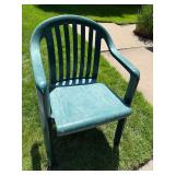 Green Plastic Patio Chair