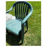 Green Plastic Patio Chair