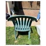 Green Plastic Patio Chair