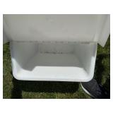 Plastic Storage Bin With Hinged Lid